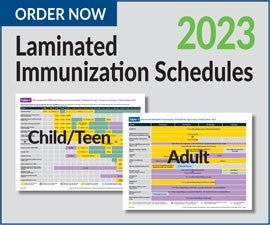 2023 Laminated Immunization Schedules