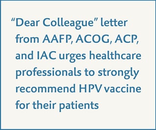 HPV Dear Colleague letter