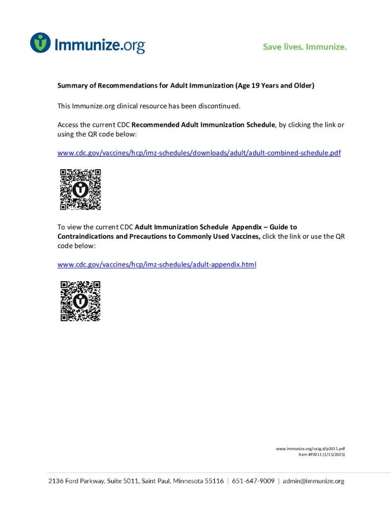 Clinical Resources: A-Z | Page 4 of 5 | Immunize.org