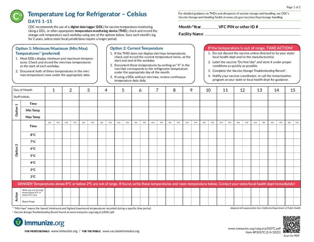 Clinical Resources: Storage & Handling | Immunize.org