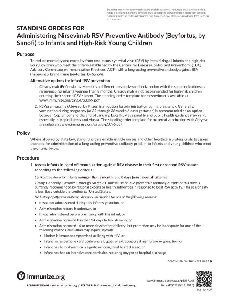 RSV (Respiratory Syncytial Virus) | Immunize.org