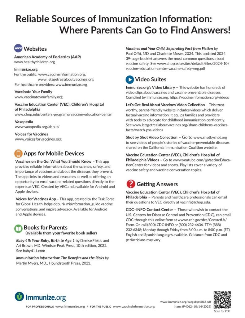 Thimerosal: Resources & Information | Immunize.org