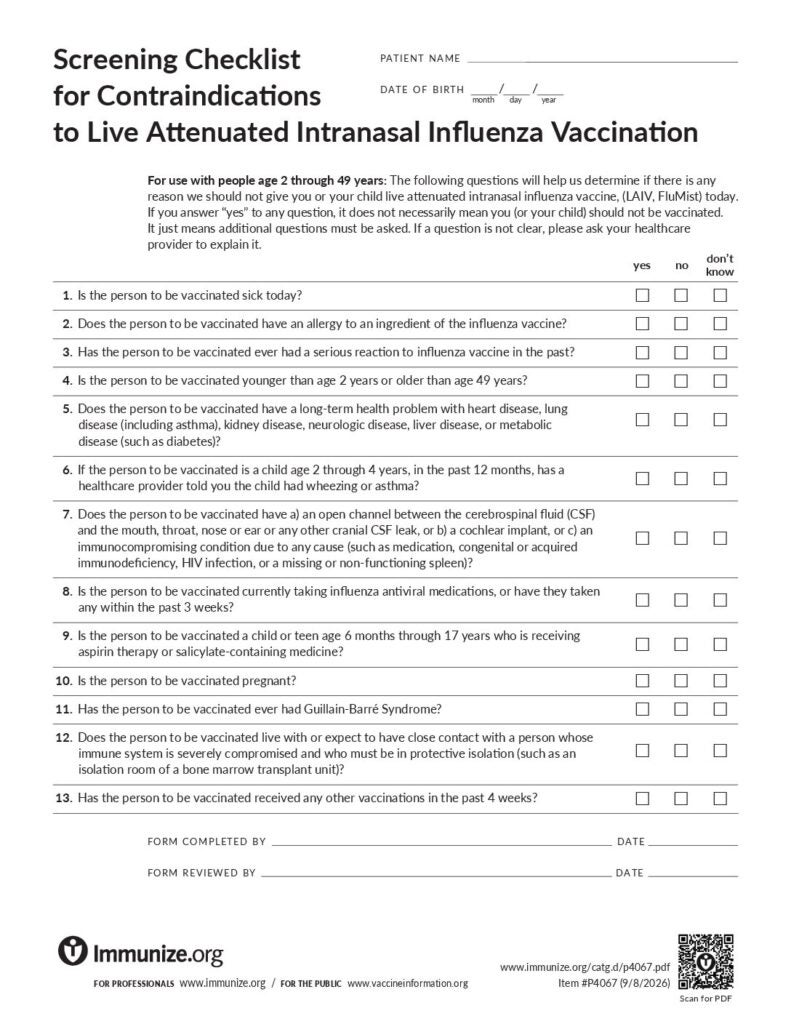 Flu Shot Faq Clinical Resources: A-Z | Page 3 of 5 | Immunize.org