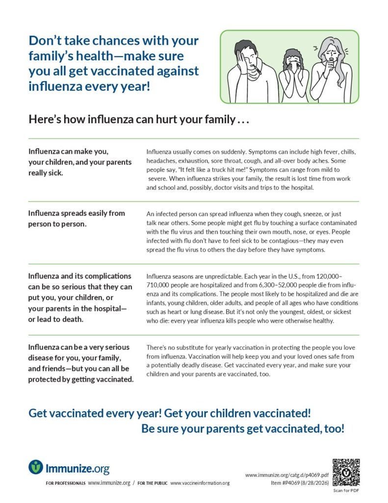 Handouts Given Clinical Resources: Parent Handouts | Immunize.org